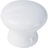 Laurey Porcelain Round White 1-3/8 In. Cabinet Knob 01642
