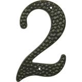 Hy-Ko 3-1/2 In. Black Hammered House Number Two DC-3/2