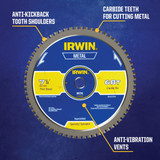 Irwin Metal 7-1/4 In. 68-Tooth Steel Cutting Circular Saw Blade