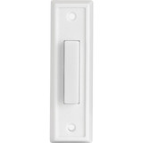Heath Zenith Wired White Plastic LED Lighted Doorbell Push-Button 18000092