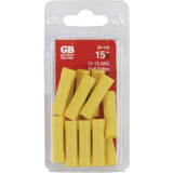Gardner Bender 12 AWG to 10 AWG Yellow Butt Splice (15-Pack) 20-126