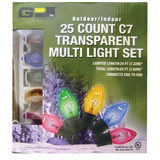 Home Impressions Transparent Multi 25-Bulb C7 Incandescent Light Set