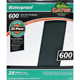 Gator Waterproof 9 In. x 11 In. 600 Grit Ultra Fine Sandpaper (25-Pack) 4238