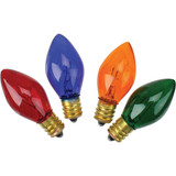 J Hofert C7 Multi Twinkle 125V Replacement Light Bulb (4-Pack) 1420