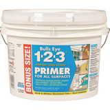 Zinsser Bulls Eye 1-2-3 Water-Base Interior/Exterior Stain Blocking Primer, White, 2.5 Gal.