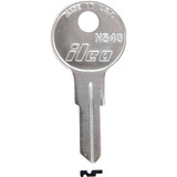 ILCO Nickel Plated Cam Lock Key, N54G (10-Pack) AA30984012