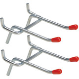2 In. Double Arm Safety Tip Straight Pegboard Hook (2-Count) 216062