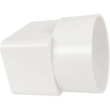 IPEX Canplas 2 In. x 3 In. x 3 In. White Styrene Downspout Adapter 414431BC