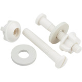 Do it 2-1/2" x 3/8" White Non-Rusting Plastic Toilet Seat Hinge Bolt 064040