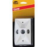 Bell 3-Outlet Rectangular Zinc White Cluster Weatherproof Outdoor Box Cover
