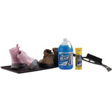 15.75 In. x 23.5 In. Black Recycled Plastic Rectangular Boot Tray