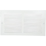 Home Impressions 6 In. x 12 In. White Steel Baseboard Grille