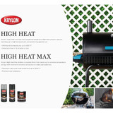 Krylon Flat Black 12 Oz. High Heat Spray Paint K01618777 785570