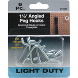 1-1-2 In. Angled Pegboard Hook (6-Count) 215961 215961