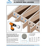 AirVent 2 In. Aluminum Mini Louver Soffit Vent (6 Count)