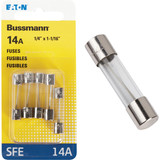 Bussmann 14-Amp 32-Volt SFE Glass Tube Automotive Fuse (5-Pack) BP/SFE-14-RP