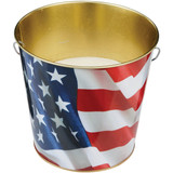 Tiki 16 Oz. 1-Wick American Flag Citronella Candle Bucket 1412122 740272