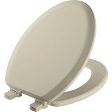 Mayfair Elongated Closed Front Bone Wood Toilet Seat 141EC006