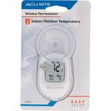 Acurite Digital -4 deg to 158 deg Fahrenheit White Window Thermometer