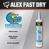 Dap Alex Fast Dry 10.1 Oz. White Siliconized Acrylic Latex Caulk 7079818425 779852