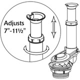 Korky 3 to 5 GPF Adjustable Flush Valve and Premium Flapper Kit 4020PK 436629