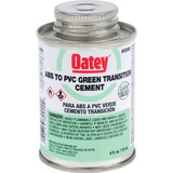 Oatey 4 Oz. Medium Bodied ABS to PVC Green Transition PVC Cement 30900