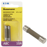 Bussmann 10A ABC Ceramic Tube Electronic Fuse (2-Pack) BP/ABC-10