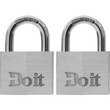 Do it 1-1/2 In. Aluminum Keyed Padlock (2-Pack) 1840TDIB