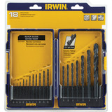 Irwin 18-Piece Black Oxide Drill Bit Set 314018