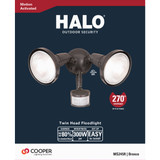 Halo Bronze Motion Sensing Dusk To Dawn Incandescent Floodlight Fixture