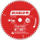 Diablo 6-1/2 In. 60-Tooth Ultra Finish Circular Saw Blade, Bulk Pack of 10