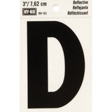 Hy-Ko Vinyl 3 In. Reflective Adhesive Letter, D RV-50D Pack of 10