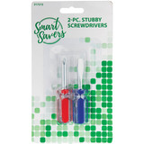 Smart Savers Stubby Screwdriver Set (2-Piece) AA019 Pack of 12