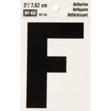 Hy-Ko Vinyl 3 In. Reflective Adhesive Letter, F RV-50F Pack of 10