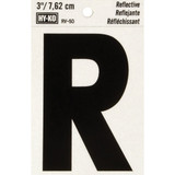 Hy-Ko Vinyl 3 In. Reflective Adhesive Letter, R RV-50R Pack of 10