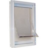 Ideal Pet 10-1/2 In. x 15 In. XL Aluminum White Pet Door DPDXL