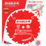 Diablo 5-3/8 In. 16-Tooth Fast Framing Trim Circular Saw Blade