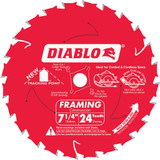 Diablo 7-1/4 In. 24-Tooth Framing Circular Saw Blade, Bulk (10-pack) Pack of 10
