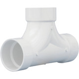 Charlotte Pipe 3 In. Schedule 40 DWV 2-Way PVC Cleanout Tee PVC 00448  0600HA