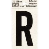 Hy-Ko Vinyl 2 In. Reflective Adhesive Letter, R RV-25/R Pack of 10