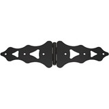 National 10 In. Black Ornamental Strap Hinge N179192