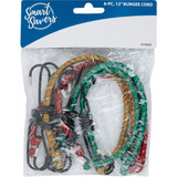 Smart Savers 6mm x 12 In. Coated Bungee Cord (6-Pack)