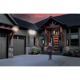 Halo Black Motion Sensing Dusk To Dawn Incandescent Floodlight Fixture MS34 532711
