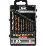 Do it Best 10-Piece Cobalt Drill Bit Set, 1/16 In. thru 1/4 In.