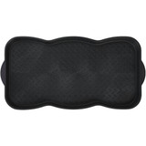 15x30 Black Recycled Plastic Contoured Boot Tray