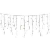 J Hofert Multi 150-Bulb Heavy-Duty Mini Incandescent Icicle Light Set with White Wire