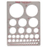 Chartpak® Templates, Circles, 7 X 10, Smoke 1204I