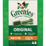 Greenies Petite Small Dog Original Flavor Dental Dog Treat (45-Pack) 428633