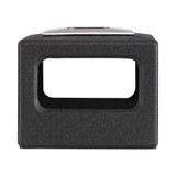 Safco® Canmeleon Recessed Panel Receptacles, 15 gal, Polyethylene, Black 9474BL USS-SAF9474BL