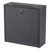 Safco® Wall-Mountable Interoffice Mailbox, 18 x 7 x 18, Black 4259BL